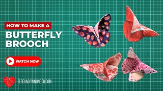 How to make an Origami butterfly brooch