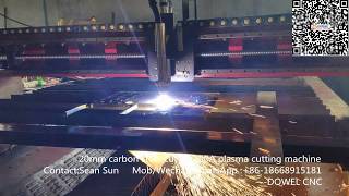 20mm mild carbon steel cut by 200A Huayuan LGK plasma cutting machine