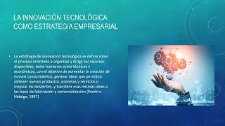 La innovación tecnológica como estrategia empresarial