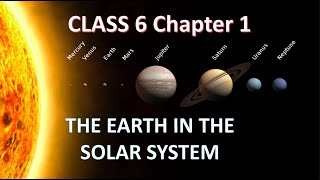 NCERT Geography Class 6 Chapter 1 The Earth in the Solar System