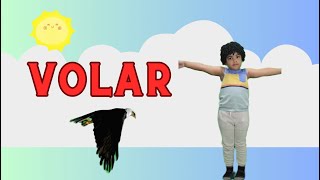 Aprende los VERBOS para niños - Soplar, volar, correr, caminar, saltar | Aprende con Gael y Owen