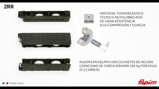 Carretillas con baleros de agujas para ventanas y puertas de lineas europeas