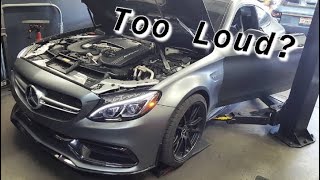 Mercedes-Benz C63s Coupe Akrapovic Exhaust System