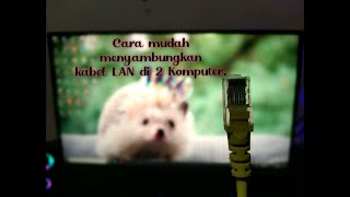 Cara mudah menghubungkan 2 (dua) komputer dengan kabel LAN