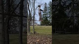 Walking The Line w/ Wes, #westvirginia #biggest #slacker #asmr #tonguedrum  #slackliner #slacklife