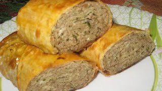 РУЛЕТ ИЗ ВОССТАНОВЛЕННОЙ КАПУСТЫ С МЯСОМ ..РЕЦЕПТ 1956 ГОД