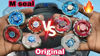 M Seal Fake vs Original Metal Beyblades Battle 🤩🔥🥰