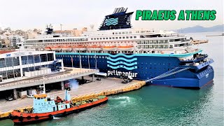 PIRAEUS ATHENS Kota Pelabuhan Greece [ Piraeus From Celestyal Olympia Cruise Ship ]