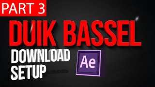 Duik Bassel Tutorial Part 3 of 30 | Download and setup Duik Bassel ,After Effects,Motion Graphics