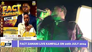 Don't miss on 20th sir FACT ZAMANI live in Kampala @FactZamani