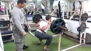 High rep squatting - 100kg x 23 reps