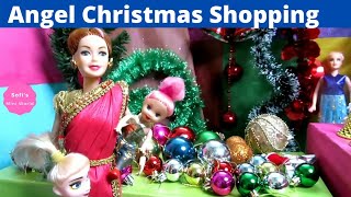 அழகான குடும்பம் Episode 88 | Angel Christmas Shopping | barbie tamil | barbie shopping