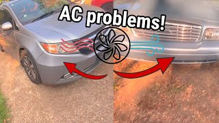 Honda Odyssey and Crown Victoria AC problems!