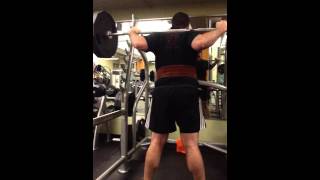 Squat 255 second back of set of 5