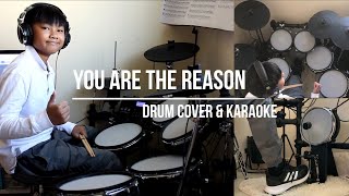 You Are The Reason - Calum Scott (Karaoke | Drum Cover)