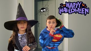 Siapa di Balik Pintu? Petualangan Halloween Heidi dan Zidane! Mewarnai Spiderman 🕸️🎃