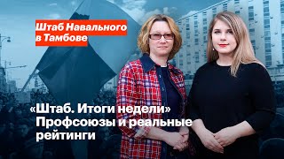 «Штаб. Итоги недели» Профсоюзы и реальные рейтинги