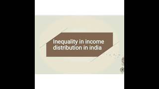 Inequality in income and wealth