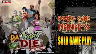 Run Fight or Die Reloaded the board game - Solo Game - Apocalyptic Saturdays - BoardGameManiacs