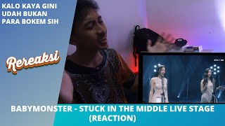 BABYMONSTER - STUCK IN THE MIDDLE LIVE STAGE (REACTION)