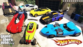 GTA 5 - Stealing HOT-WHEELS CARS With Franklin | (Real Life Cars #85)