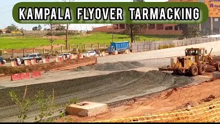 Tarmacking Phase 1 of the $200M Kampala Flyover Project - Mukwano road to the Underpass