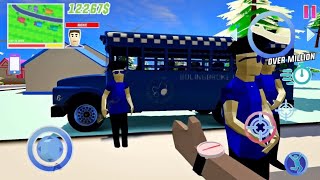 New Police Bus | Dude Theft Wars 😲 | Dude fun 💥 #338