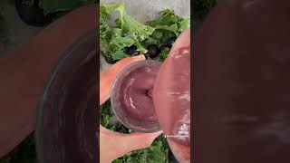 Kale Blueberry Kefir Smoothie #shorts #kaleblueberrykefirsmoothie #kefirsmoothie #blueberrysmoothie