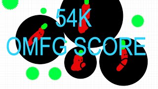 Agar io 54K SCORE! |OMFG| Agar io-NEW SKINS