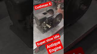 Cushman series X gas engine running super slow.