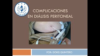 COMPLICACIONES EN LA DIÁLISIS PERITONEAL