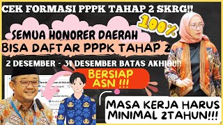 🔴100% AMAN❗CEK JUMLAH FORMASI PPPK TAHAP 2❓SEMUA HONORER BISA DAFTAR❗JAMINAN LULUS ASN PPPK TAHAP 2❗