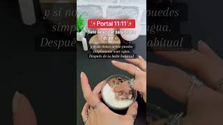 Báñate con azúcar para atraer abundancia en el portal 1111