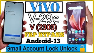 ViVO V-29e FRP BYPASS ANDROID 13 | New Trick | ViVO V-29e GOOGLE ACCOUNT BYPASS Without Pc ||