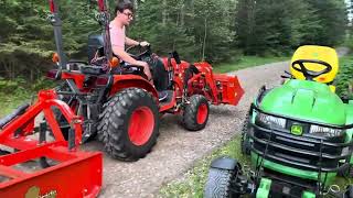 Kubota B2601 Land Planing driveway