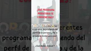 Cómo saber  qué programa migratorio té conviene más ?.      #canada #canadaimmigration