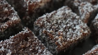 Chocolate Coconut Cake. (Australian Lamington)