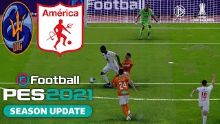 DEPORTIVO LA GUAIRA VS AMÉRICA DE CALI FECHA 3 COPA LIBERTADORES 2021 (SIMULACIÓN).