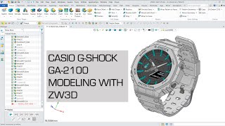 CASIO G-SHOCK GA2100 Modeling with ZW3D