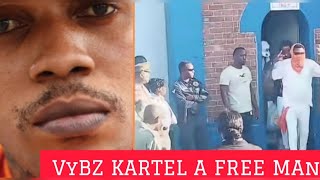 Vybz Kartel A FREE Man, walks out of GP