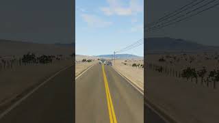 BeamNG Drive Realistic Freeway Crashes #50 #shorts #beamng #speedaccident #dangerousovertaking #cars