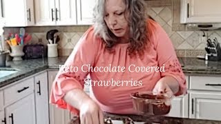 Easy Keto Recipes - Keto Chocolate Covered Strawberries