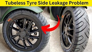 Tubeless Tyre Side Leakage Problem Solve || Ola Tyre Side Leakage Problem ||  #olaelectric #tyre