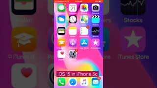 iOS 15 in IPhone 5c