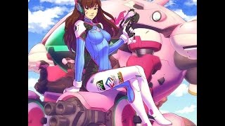 Ps4 Overwatch D.Va Lighting the fire up in the night