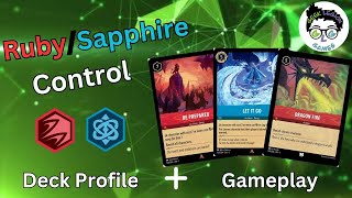 Ramp + Control = EZ DUBS! | Disney Lorcana Ruby/Sapphire Control Deck Tech + Gameplay