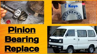 How to repair differential gear Suzuki bolan || Replace pinion bearing and con