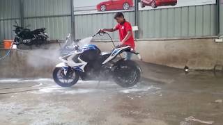 Foam Wash | Bike Bajaj RS 200 | BS 4 Engine 2017 |