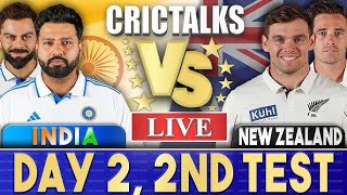 India vs New Zealand, 2nd Test, Day 2 | IND vs NZ Live Match Today | Live Cricket Match Today