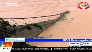 Jembatan Gantung Sepanjang 100 Meter di Jambi Ambruk